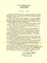 Printed typed USS Intrepid Familygram signed by J.G. Smith, Captain