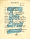 Typed "E" award for USS Intrepid Battle Effiency Award dated August 20, 1965, with a large blue…