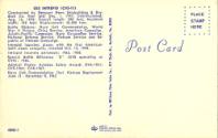 Blank, address side of a postcard with printed information about the aircraft carrier USS Intre…