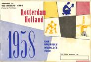 Printed booklet titled "Rotterdam, Holland" dated 1958
