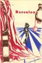 Printed booklet titled "Barcelona" with a drawing of a guitar and a man