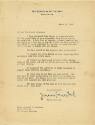 Printed letter from James Forrestal, Secretary of the Navy, dated March 15, 1946