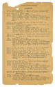 First page of the typed roster of enlisted men in torpedo squadron VT-18 during World War II