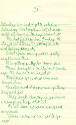 Back of child’s handwritten letter in green ink written to her father on board USS Intrepid 