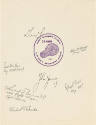 Photocopy of stamp cover titled "First Manned Flight Gemini U.S. Navy Recovery Force" with purp…