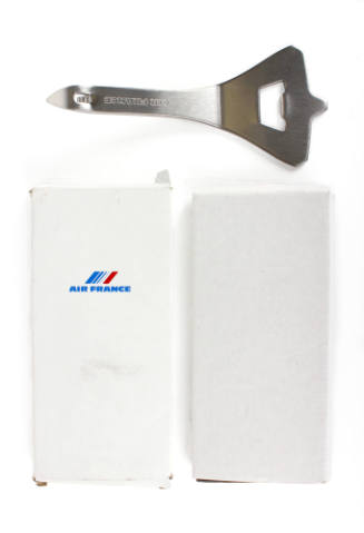Concorde Air France in-flight gift bottle opener in the shape of a Concorde airplane with origi…