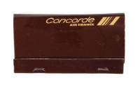 Brown Concorde Air France matchbook