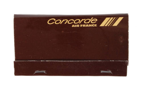 Brown Concorde Air France matchbook