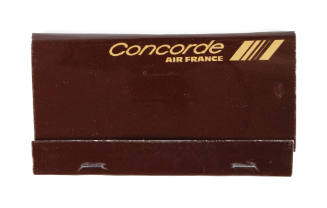 Brown Concorde Air France matchbook
