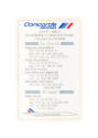 Concorde Air France information card in English with useful telephone numbers