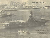 Cover of newsletter with black text “Family Gram ‘The Fighting “I”’ Moored – Hong Kong Septembe…
