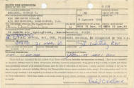 Printed Enlisted Leave Authorization card for Ronald C. Wallace dated January 6, 1969
