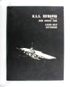 Black hardcover USS Intrepid Cruise Book for 1958 with a drawing of Intrepid