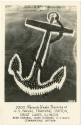 Black and white postcard from U.S. Naval Training Station, Great Lakes, Illinois with sailors f…