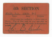 Red printed liberty card for D.A. Braid