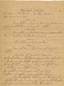 Handwritten List of USS Intrepid Engagements, February 17–November 25 (ca. 1944)