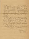 Handwritten copy of memorandum titled Dispatches from Commander in Chief, February 22-24, 1944,…