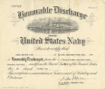 Printed Honorable Discharge certificate for Donald Amesbury Braid dated November 8, 1945