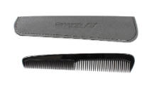 Black plastic comb and comb case