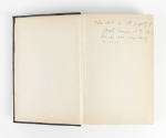 Handwritten inscription inside hardcover book "The Bluejackets' Manual"