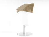 Khaki garrison cap on mannequin head form