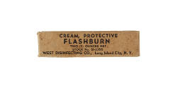 Rectangular cardboard packaging for flash burn cream