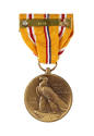 Back of Asiatic-Pacific Campaign Medal with image of an eagle