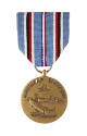 Front of American Campaign Medal with image of US Navy cruiser, B-24 bomber and sinking submari…