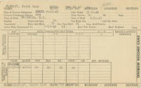 Printed Division Record Card for Jacob Jack Elefant dated June 13, 1945