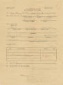 Printed form filled out in pencil by Rex Lavon Loftin for the gear shipment of his sea bag, not…