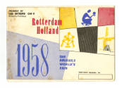 Printed Ports of Call booklet for Rotterdam, Holland for 1958