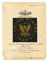 Page with leather patch that reads "United States Navy" and an eagle with "Gunners Mate" writte…