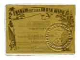 Printed membership card for the Realm of the South Wind dated December 15, 1967 for Richard B. …