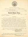Printed certificate of appointment for Richard Burton Church to Hospital Corpsman Second Class …