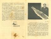 Printed USS Intrepid familygram with a photograph of Intrepid at sea and Captain Macri dated Ju…
