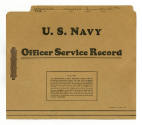 Printed U.S. Navy Officer Service Record folder for Forrest Edmund Masters