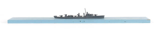 Destroyer recognition model on blue base
