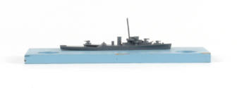 Patrol frigate recognition model on blue base