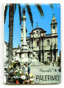 Printed souvenir photo booklet titled "Ricodo di Palermo" with a color photograph of a building…