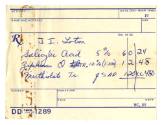 Handwritten prescription from USS Intrepid's pharmacy for J.I. lotion