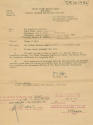 Printed Change of Duty form for LT (jg) Charles P. Amerman dated October 6, 1945