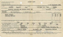 Printed Officer's Qualification Report for Charles Paul Amerman dated September 24, 1945