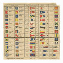 Printed International Flags and Codes chart dated December 1, 1943