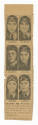 Printed newspaper clipping with photographs of six pilots wearing helmets titled "Heading for W…