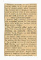 Printed newspaper clipping about Gilbert J. Farmer being missing