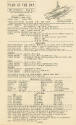 Printed schedule for USS Intrepid titled "Plan of the Day" with a drawing of the aircraft carri…