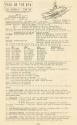 Printed schedule for USS Intrepid titled "Plan of the Day" with a drawing of the aircraft carri…