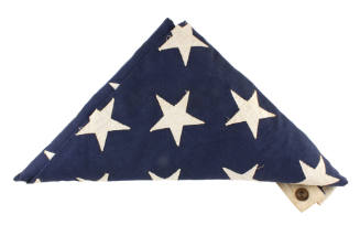 U.S. flag folded into a triangle