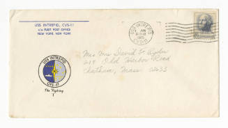 Handwritten envelope addressed to Mr. & Mrs. Donald F. Ryder postmarked March 18, 1965