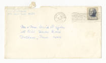 Handwritten envelope addressed to Mr. & Mrs. David F. Ryder postmarked November 25, 1965